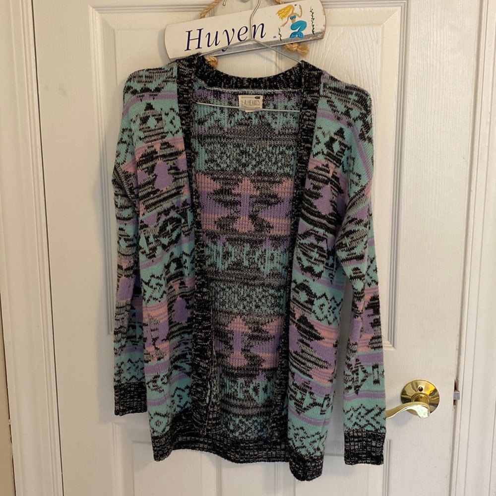 LA Hearts Cardigan - Multicolor - Small